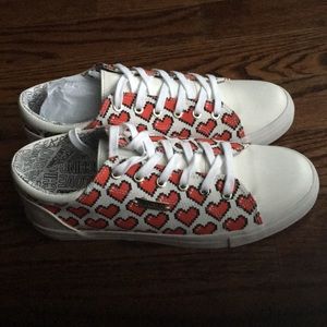 Love Moschino canvas sneakers. Size 11/10.5